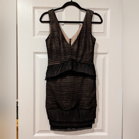 BCBG MAX AZRIA Sven Peplum Cocktail Dress in Black - Picture 8 of 9